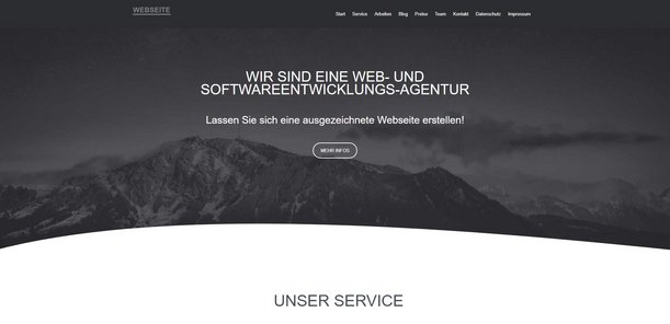 Webseiten-Bestellung